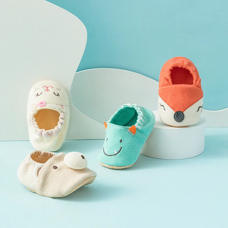 

Newborn Soft Baby Leather Shoes First walker Step Crib Shoes Toddlers Cute Cartoons slip on Foldable and flexible Toddler shoes