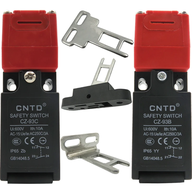 Waterproof CZ-93C 1A1B(1NC/1NO) Series Safety Interlock Limit Switch Micro switch with Key CZ-93B (2NC)