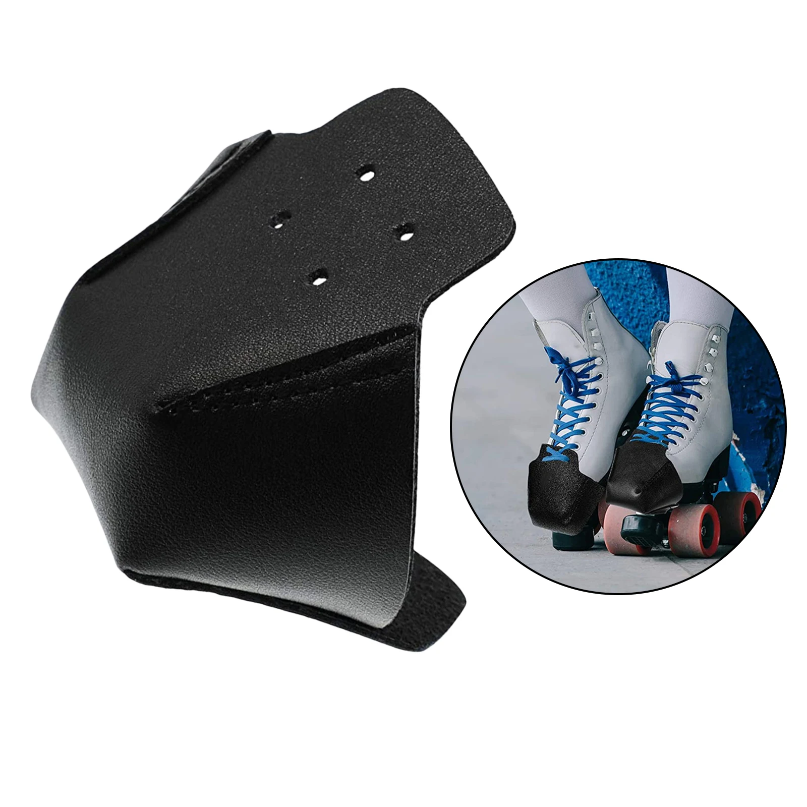 Roller Skates Leather Toe  Guard Protectors for Quad Roller Skate