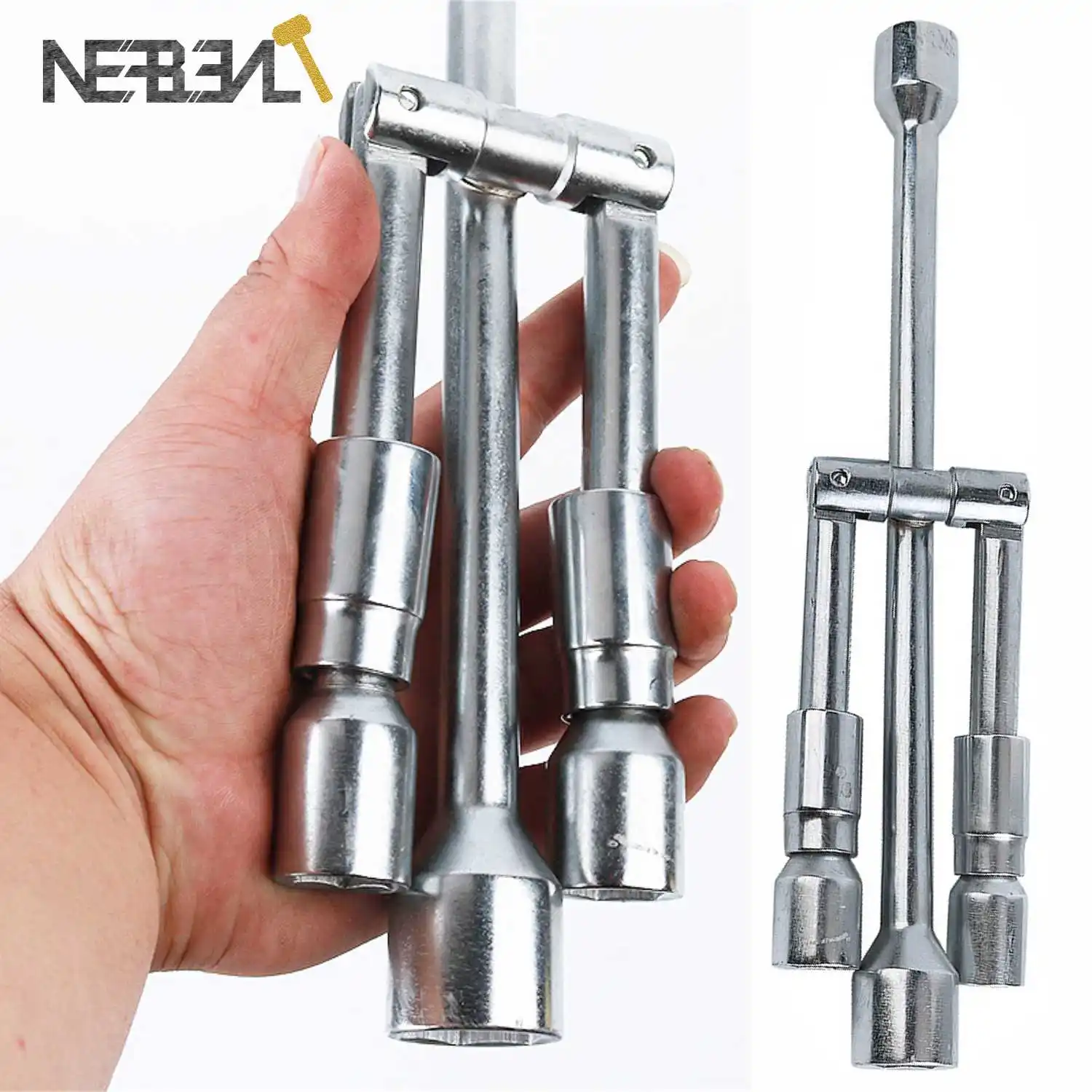 

Car Repair Wheel Repair Nut Tire Lug Socket Folding Cross Wrench Spanner Hand Tool Remover Mounting 17mm/19mm/21mm/23mm