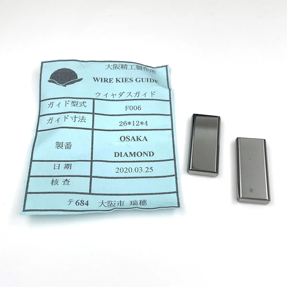 Fanuc Tungsten Carbide F006 26*12*4mm Power Feed Contact Original Code A290-8101-X750 for Fanuc WEDM Low Speed Machine