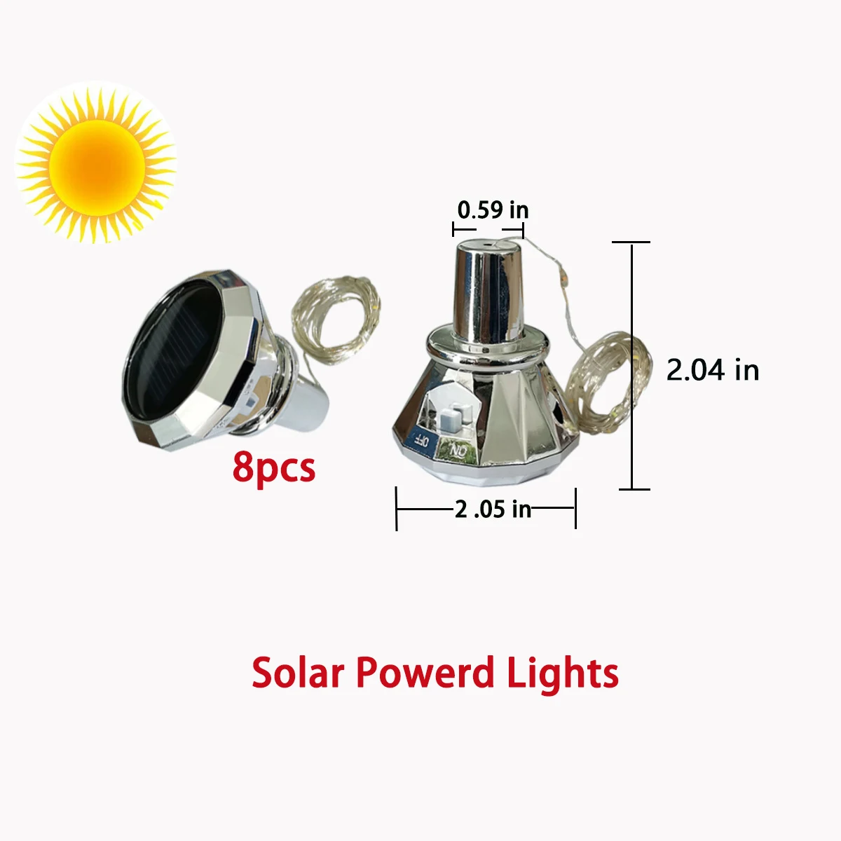8 Buah Lampu Botol Anggur Surya 20 LED Lampu Tali Gabus Surya Lampu Tembaga Lampu Peri untuk Liburan Pesta Natal Dekorasi Pernikahan