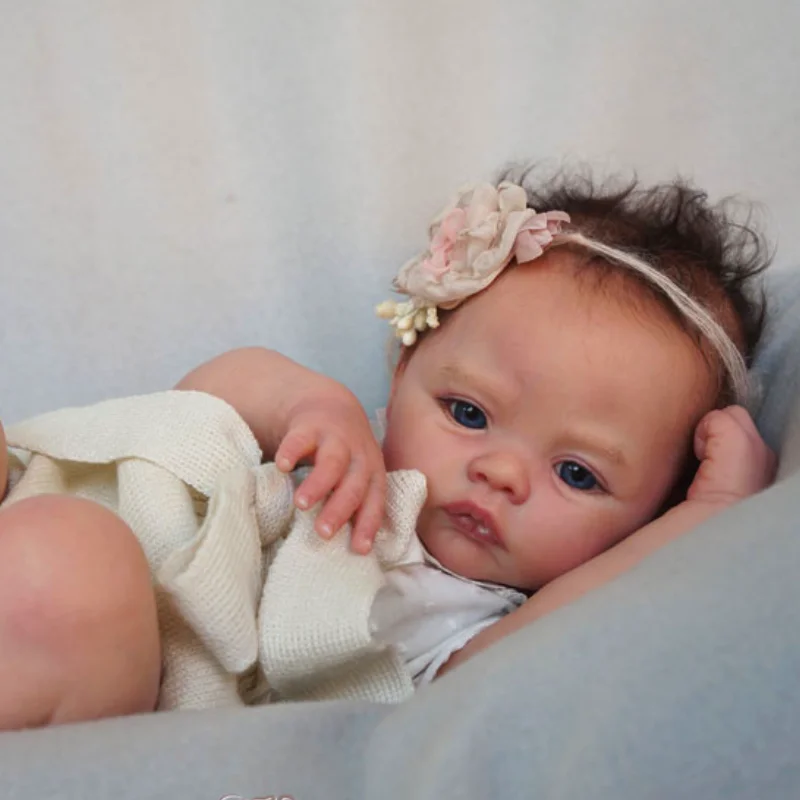 17 polegada reborn bebê boneca prado kit popular toque macio realista recém-nascido reborn bebê boneca molde peças