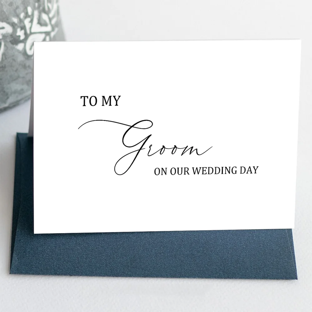 

To My Groom on Our Wedding Day, I Can't Wait to Marry You Image 0