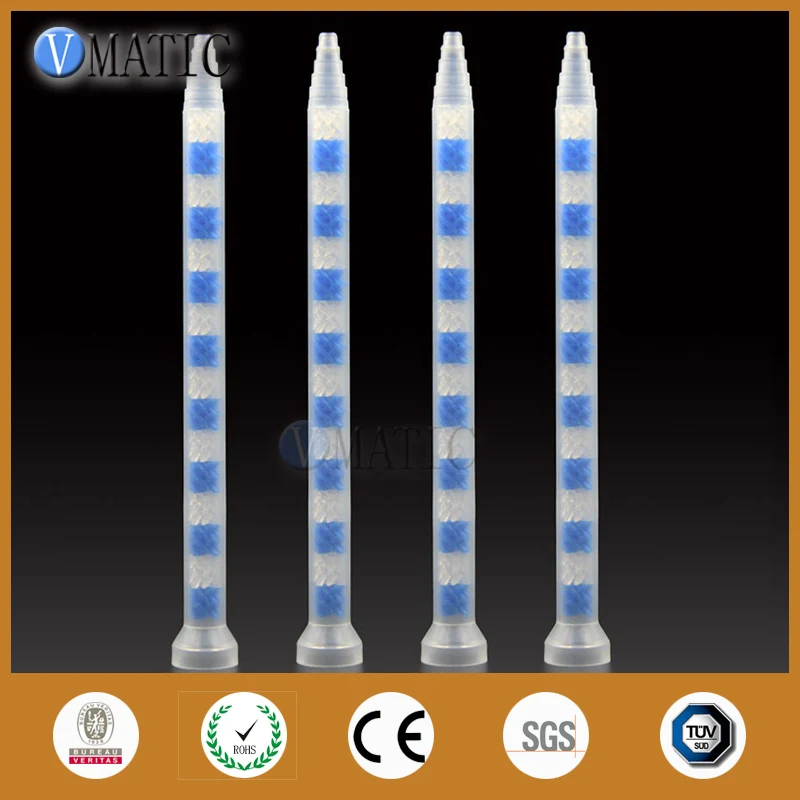 Free Shipping 10pcs GSM9-16 All Purpose Use Glue Dispensing Plastic Static Mixer Nozzle AB Adhesive Mix Tube