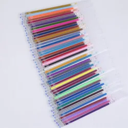 12/24/36/48/100 pz colore penna Gel asta di ricarica 0.7mm penna a sfera pittura penne a inchiostro Gel ricariche Glitter evidenziatore strumenti Graffiti fai da te