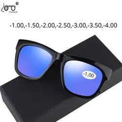 Vanlook Women Myopia Sunglasses With Diopters Fashion Rectangle Sun Glasses For Men -1.0-1.5-2.0-2.50-3.00-3.50-4.00