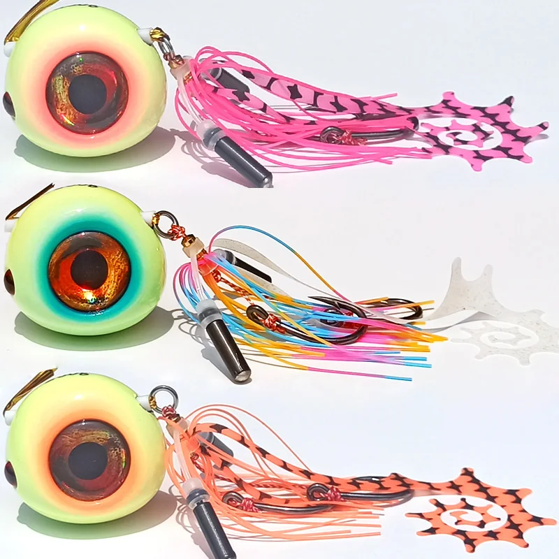 Leuchtender Kabura Angel Jig Head mit Rock Jigging Lure, Slider Snapper, Sea Bream, 350g, 300g, 250g, 200g, 150g, 120g, 100g, 8