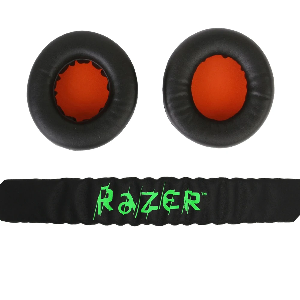 Cuscinetti auricolari di ricambio cuscinetti auricolari con fascia per cuffie Raze Kraken Pro 7.1 o Electra Gaming