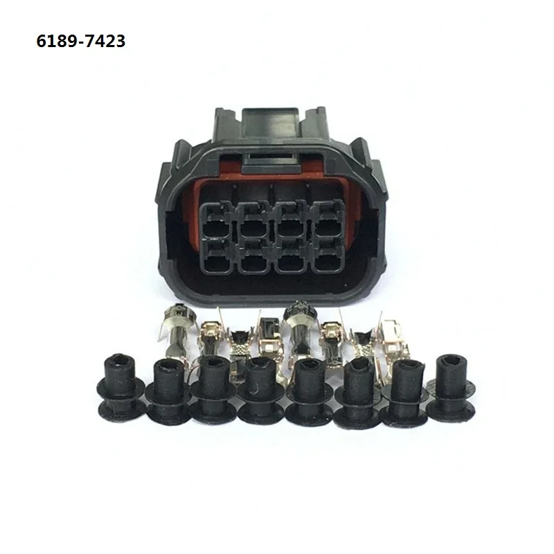 8 pin auto connector 1.2 male female LED headlight speaker plug sensor connectors 6181-6850 6189-7423