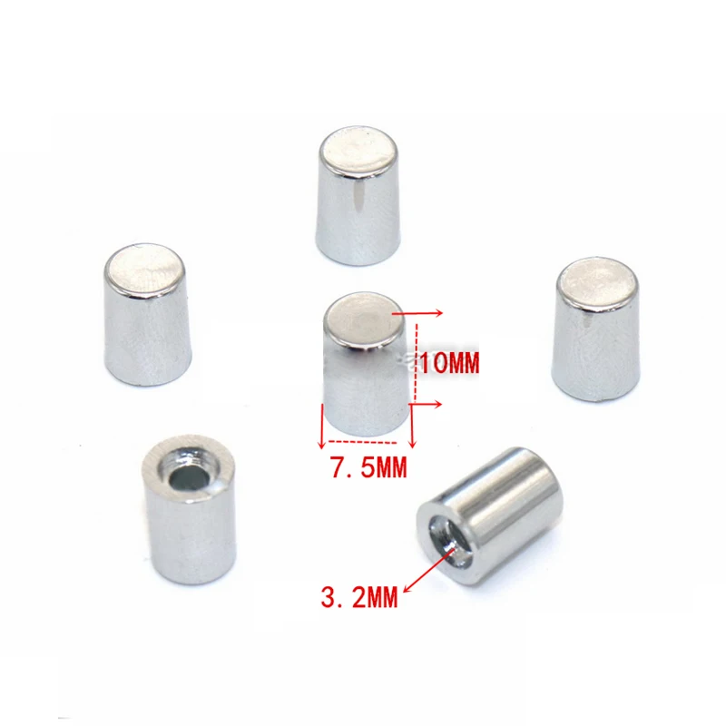 Bulk 7.5mm x 10mm Switch Cap Touch Switch Cap Plastic Electroplated Keycap 7.5 * 10MM Aperture 3.2MM Keycap Sliver Switch Cap