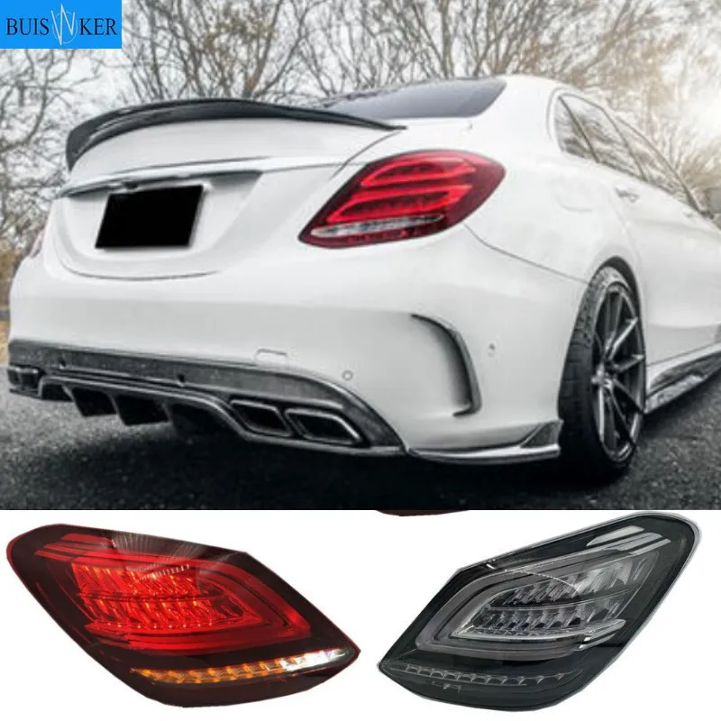 

New LED Taillights Assembly For Benz C-Class W205 14-20 LED Rear Lamp Brake Reverse Light Rear Back Up Lamp DRL Car Tail lights