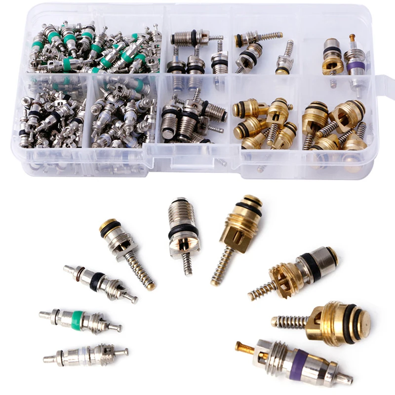 134Pcs R134A A/C Car Auto Conditioning for Valve Core Car Tire Assortment Hot