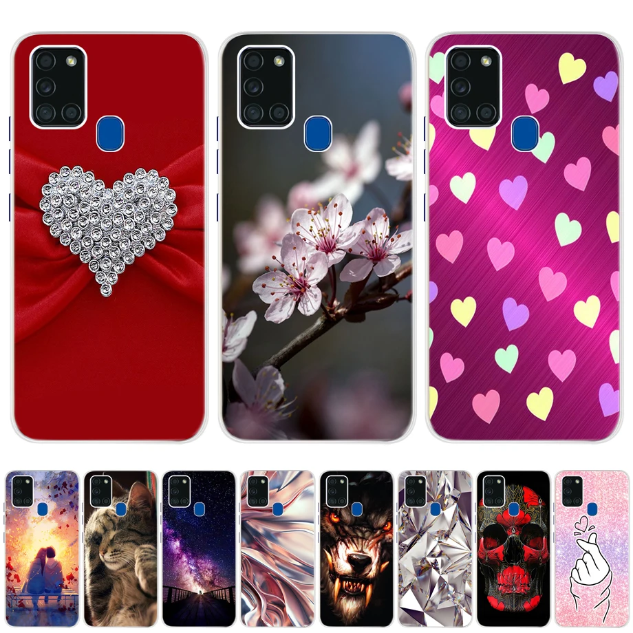 For Samsung A21S Case Silicone Soft TPU Back Cover Phone Case For Samsung Galaxy A21S A 21S A21 S A217F Case Fundas Bumper Coque