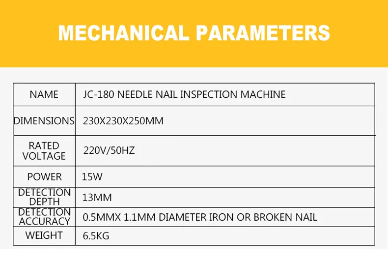 Toe toe nail inspection machine nail inspection needle simple factory metal detector