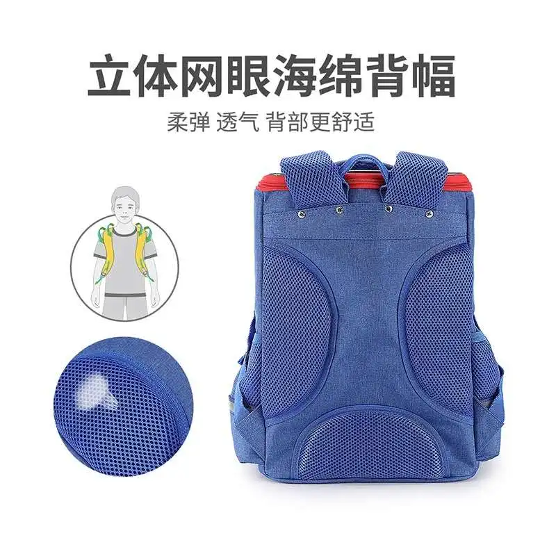 Disney Mickey School Bags For Boys Girls Primary Student Shoulder Backpack Orthopedic Large Capacity Grade 1-6 Mochila Escolar