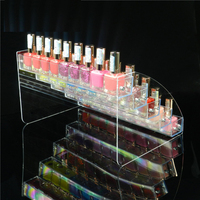 Top2/3/4/5/6/7layers Oil Bottle Organizer Storage Nail Polish Display Stand Clear Cosmetic Varnish Display Rack Holder Essential