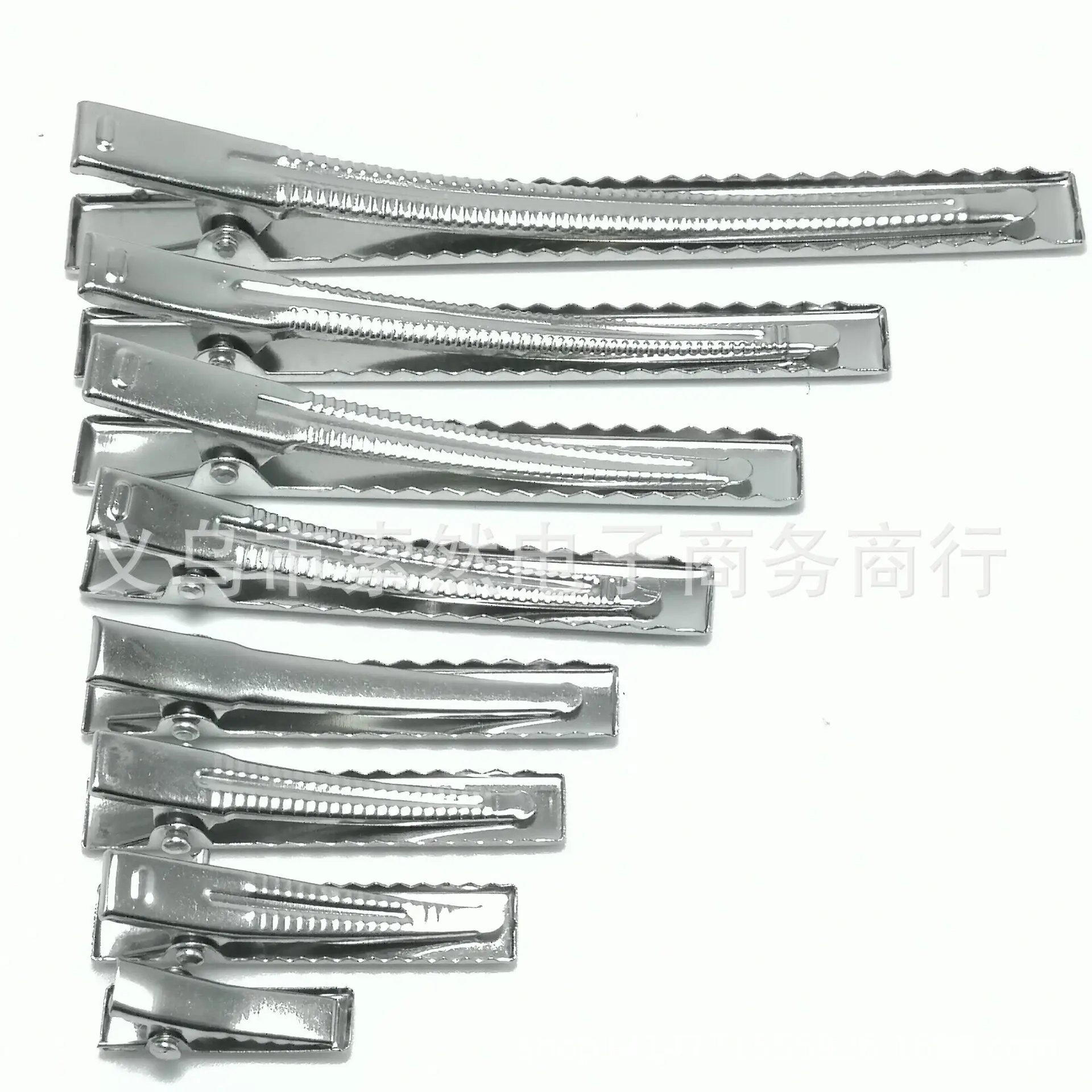 Lot de 50 pinces à cheveux plates en métal à une seule branche, de type crocodile, pour la création de bijoux et d'accessoires de coiffure (32 x 6 mm)._voghion.com