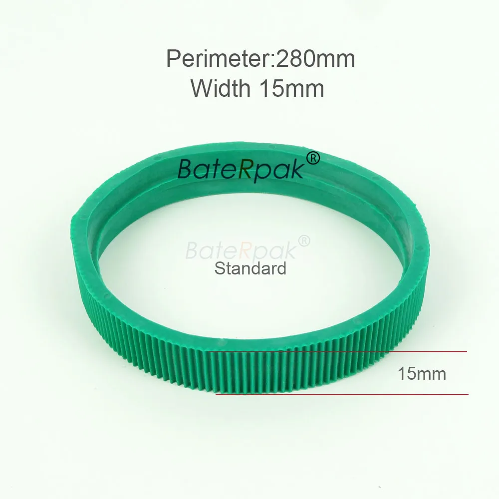 BateRpak cintura verde 280x15mm (perimetro * larghezza) MY-380 macchina per codifica inchiostro solido ricambi cinghia di trasporto, cinghia di alimentazione verde, 5 pezzi