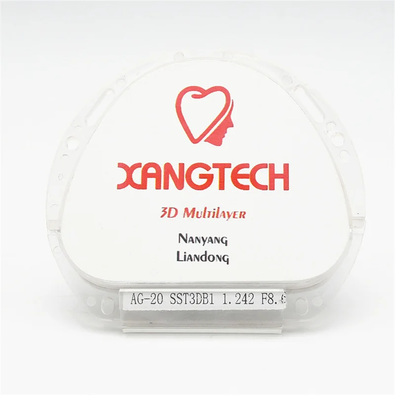 

XANGTECH Amann Girrbach 3D SST Multilayer Zirconia Block 89*71*20mm Vita 16 Colors