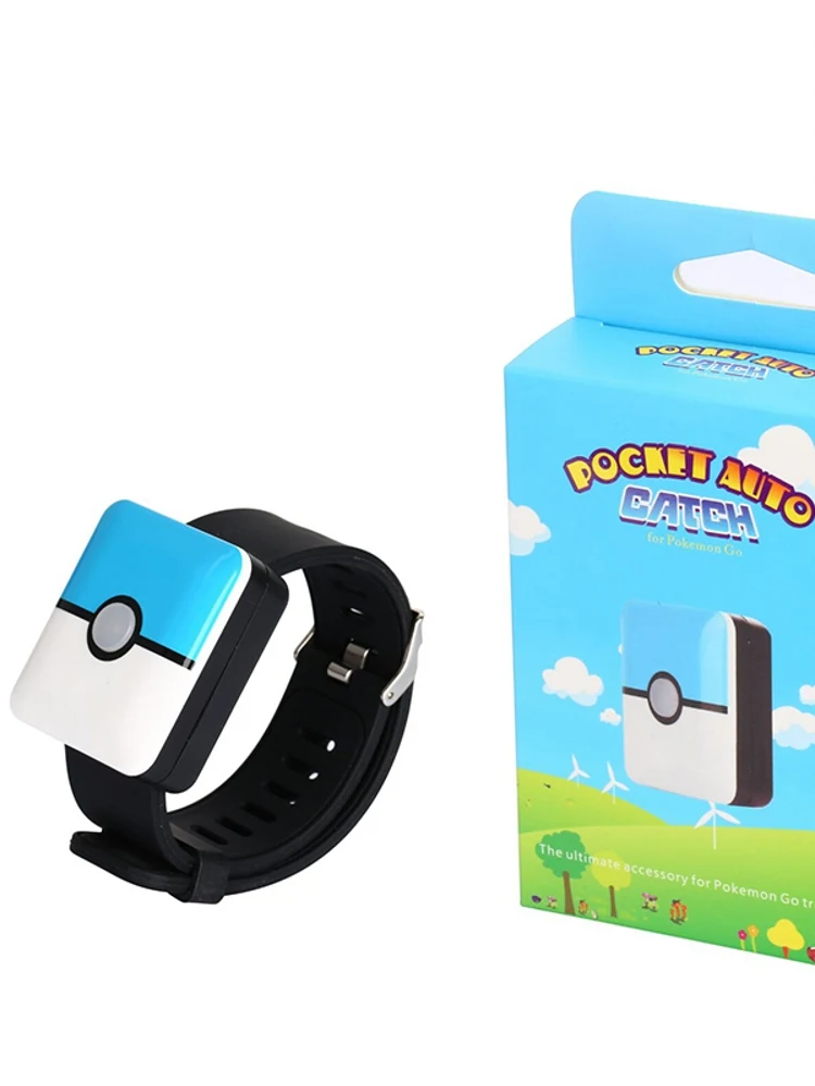 Fast shipping Auto Catch Bracelet for Pokemon Go Plus Bluetooth Rechargeable Square Bracelet Wristband for Android IOS