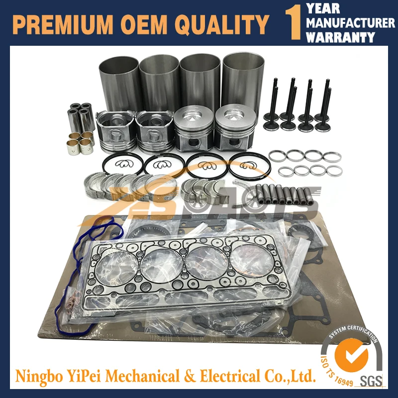 

Новый комплект для капитального ремонта для мини-погрузчика Kubota V2403 V2403-M-DI-EU Bobcat S150 с клапанами