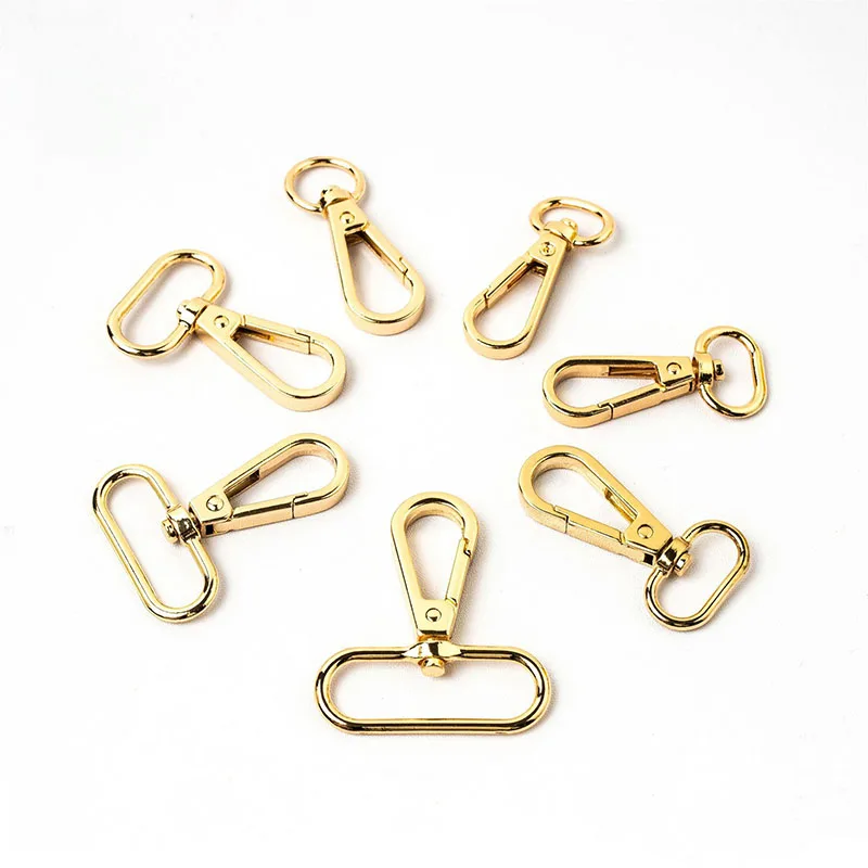 50Pcs/20Pcs Swivel Clasps Metal Buckles DIY Bag Keychain Pet Leash Lanyard Snap Hook Lobster Claw Clasp 15mm/20mm/25mm/32mm/38mm