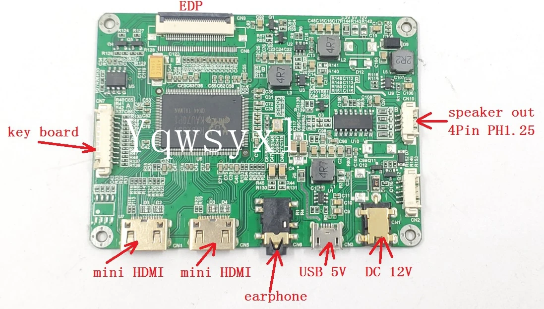 Yqwsyxl 2miniHDMI kit for IPAD5 9.7Inch LP097QX2-SPAV 1536×2048 EDP Signal 4 Lanes 42 Pins driver Controller Board