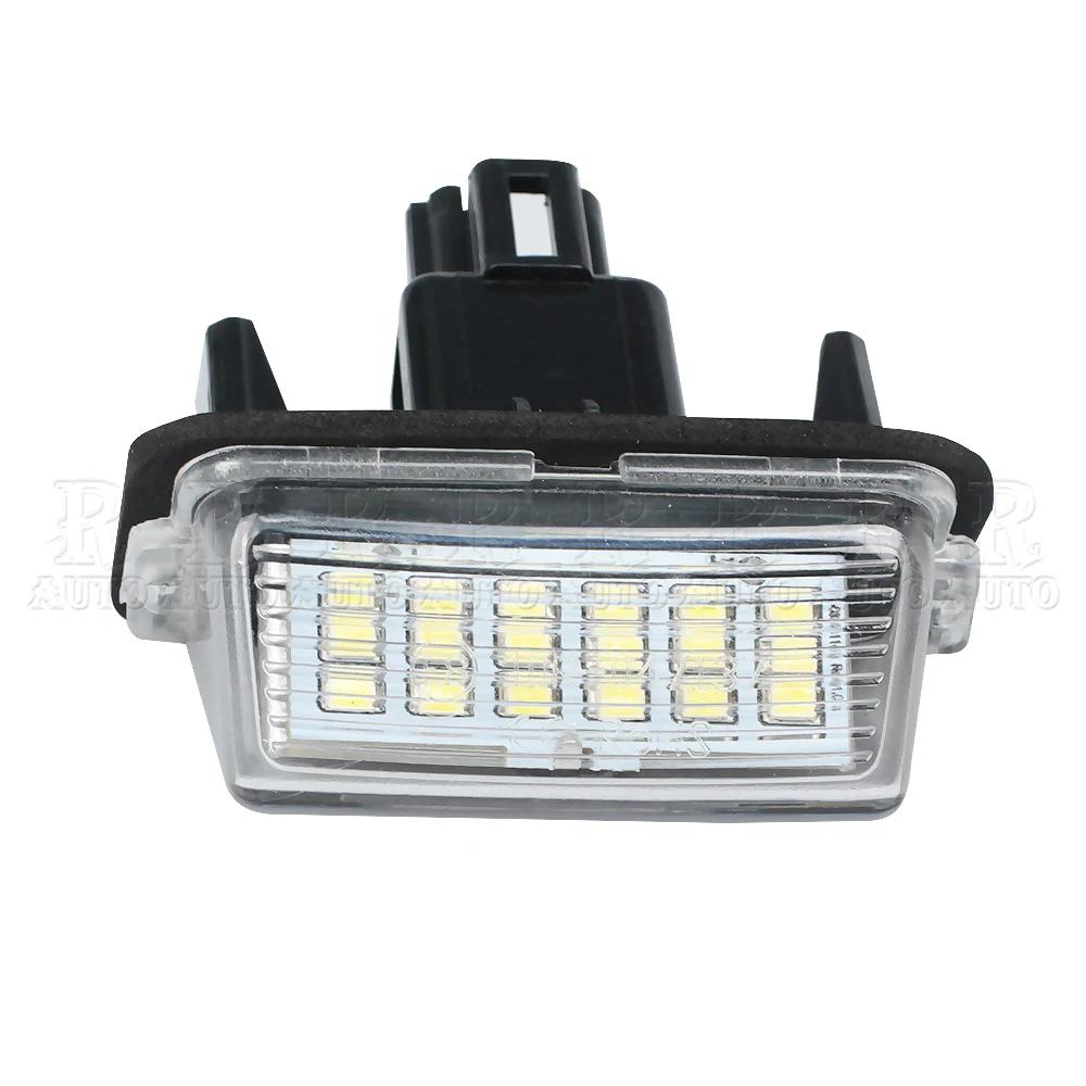 R-AUTO 2 Pcs LED Number License Plate Light Lamp Super White Error Free For Toyota Avensis Camry Yaris For Peugeot Citroen 206