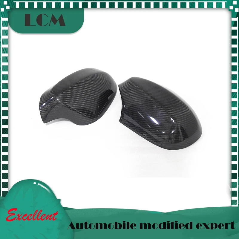 Add On & Replacement Type Real Dry Carbon Fiber Car Accessories Rearview Side Mirror Cover 09 10 11 12 For-BMW 3 Series E92 E93