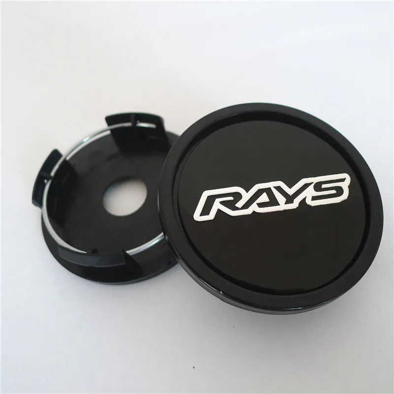 4Pcs 58mm For Rays Volk Racing Wheel Center Hub Caps Car Styling Cover 50mm Emblem Badge Logo Auto Rims Cover Accessories