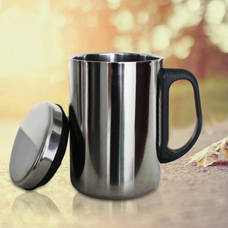 350/500ml Stainless Steel Thermal Cup with Lid Insulated Cup Coffee Milk Tea Cups Office Water Mugs For Travel Camping Water Cup