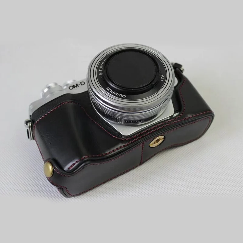 Женская задняя крышка для фотоаппарата Olympus из искусственной кожи EM10III чехол Mark III EM10 III