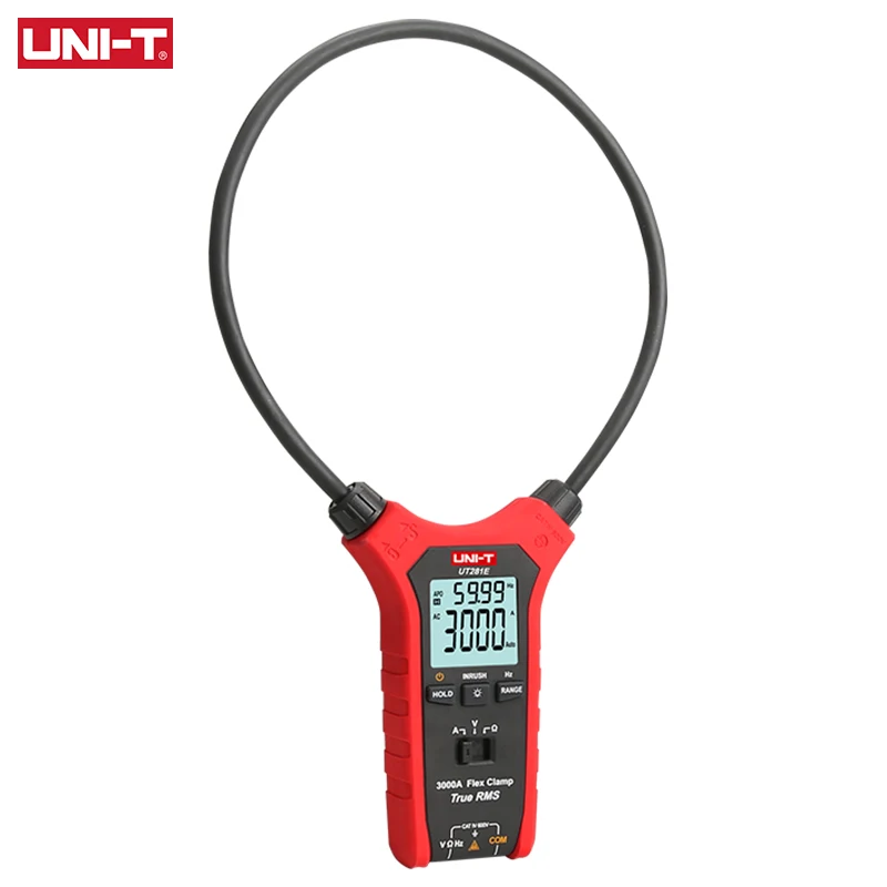 UNI-T UT281E Professional Digital Flexible Clamp Meter True RMS AC Current Pliers Voltage Tester Ammeter Electric Instruments