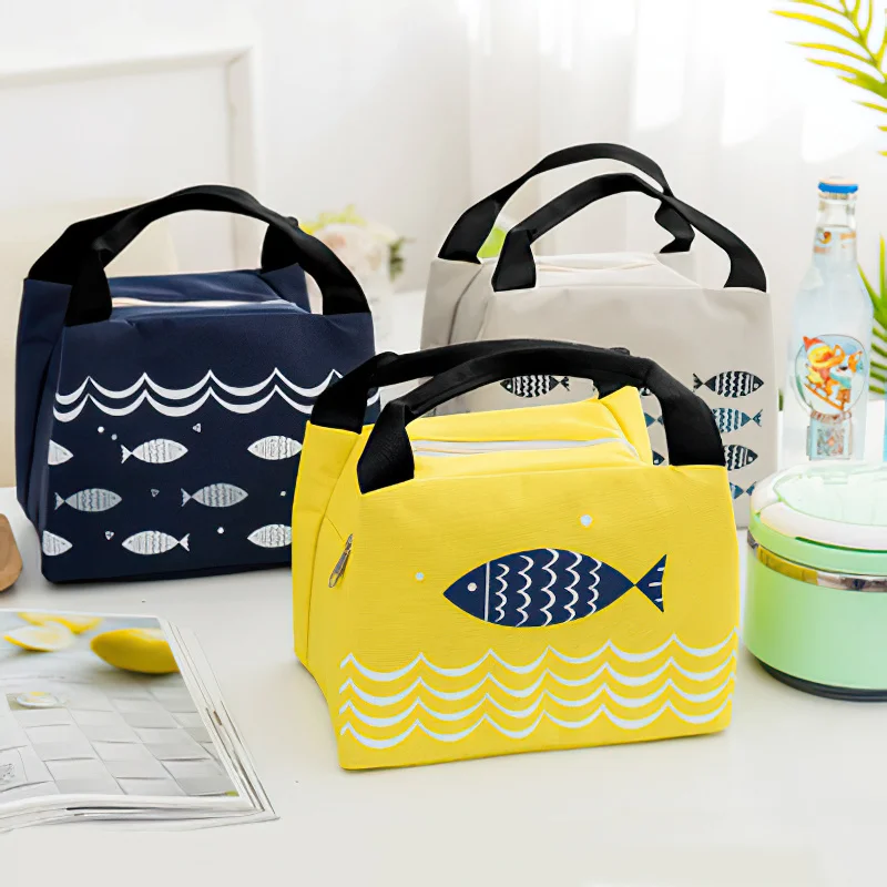 

Korean Cartoon Storage Bag Keep Warm Cool 21*17*15cm Outdoor Portable Handbag Picnic Drink Lunch Box Pack Packaging Bags