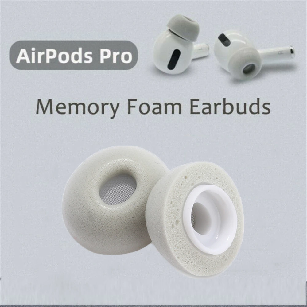 1 Pair Memory Foam Ear Tips Replacement Ear Pads Sleeve Earbuds Cover For Airpods Pro Earplugs Cap Earphone Accessories