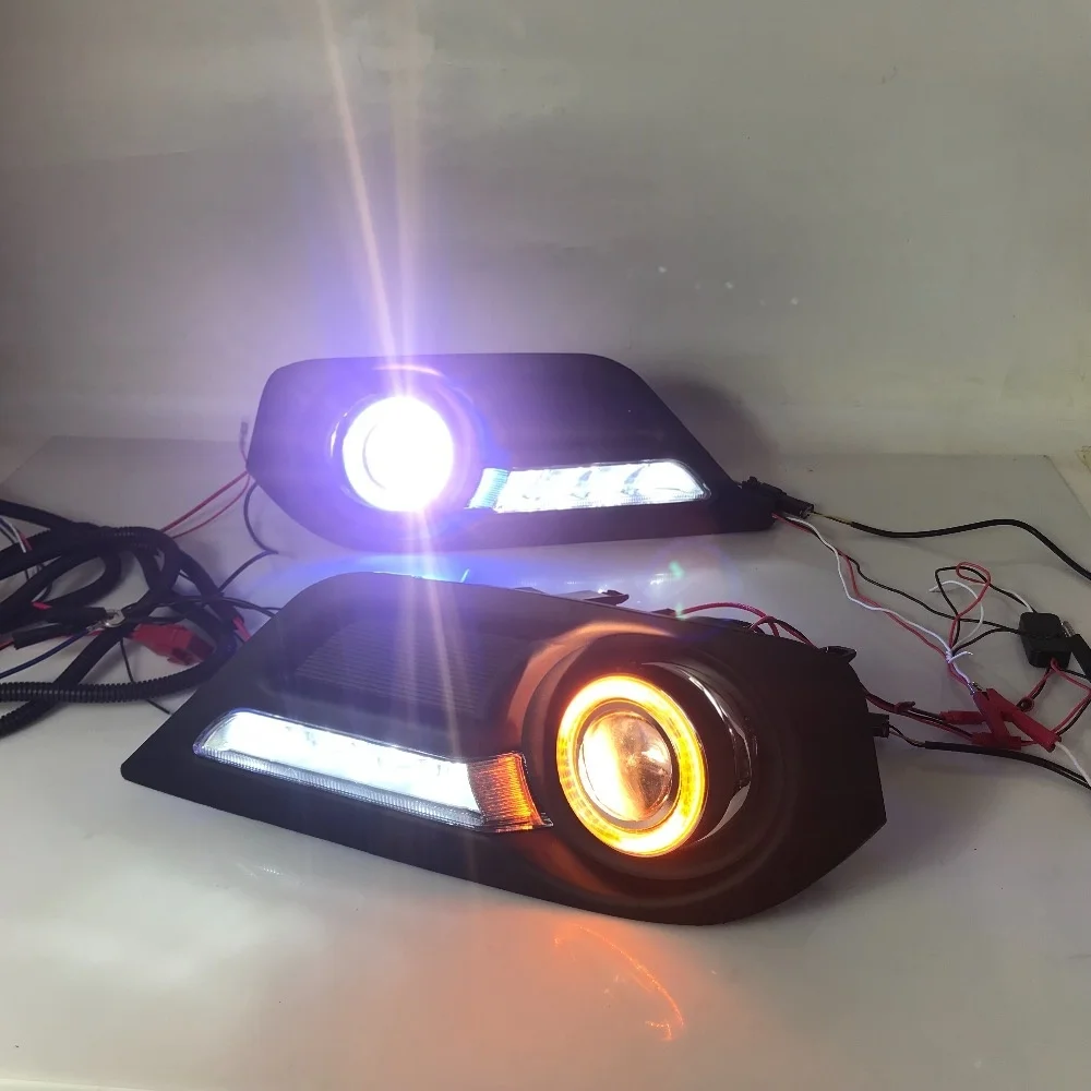 Osmrk Fog Lamp Assembly, Isuzu Mu-X, LED luzes diurnas, App Control, Angel Eye, luz de condução