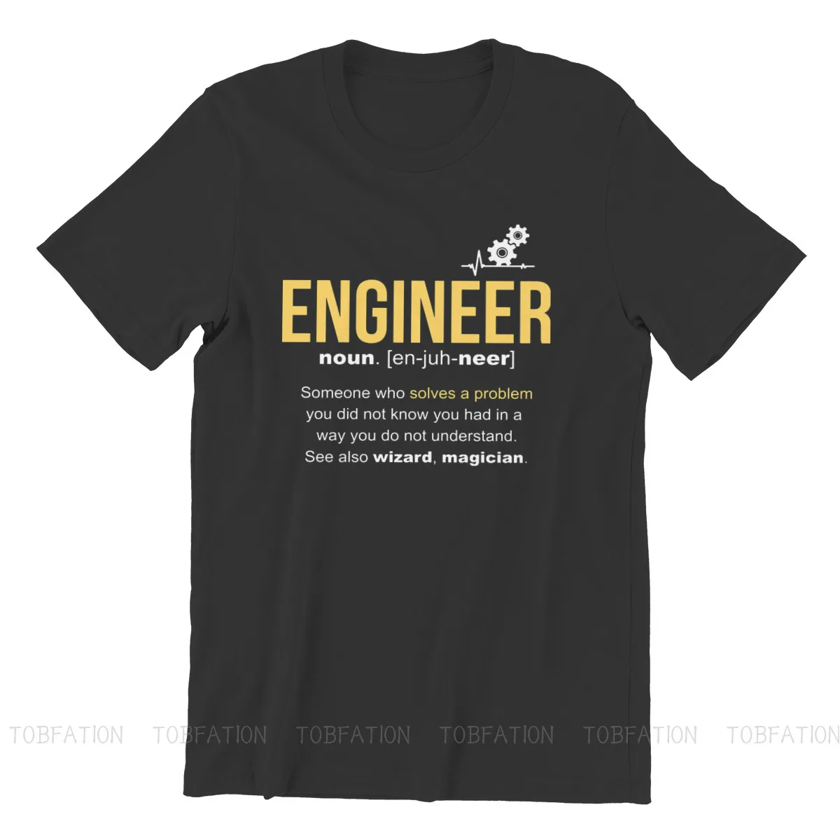 Software Developer IT Programmer Geek TShirt for Men Engineer Definition Round Neck Pure Cotton T Shirt Gift Clothes Streetwear