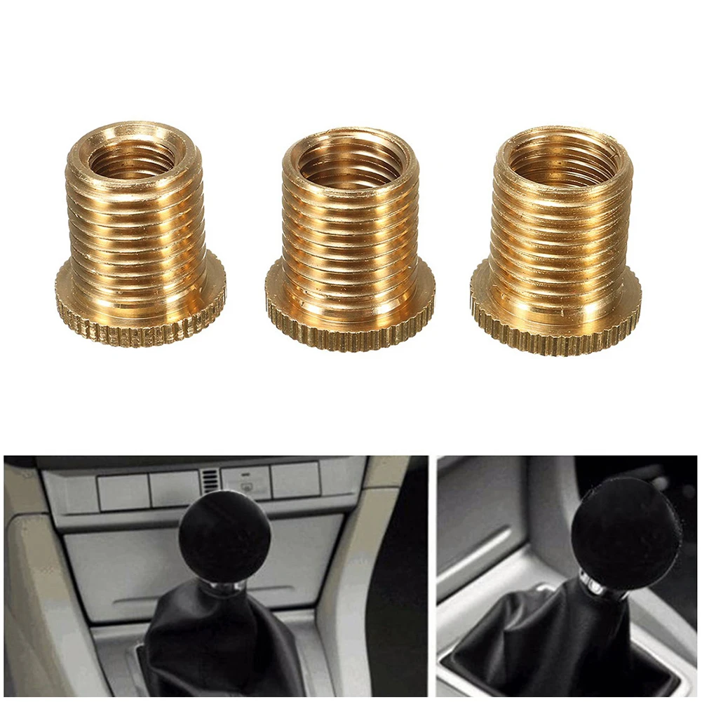 Universal Car Auto Gear Stick Shift Shifter Knob Head Thread Screw Adapter Aluminum Alloy Shift Knob Adapter For Vehicles