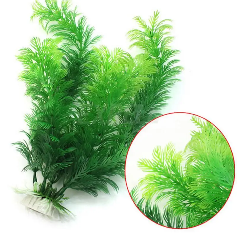 30cm Artificial Aquarium Underwater Plant Fish Tank Submersible Flower Grass Ornament Decor Green Water Grass Viewing Decoration