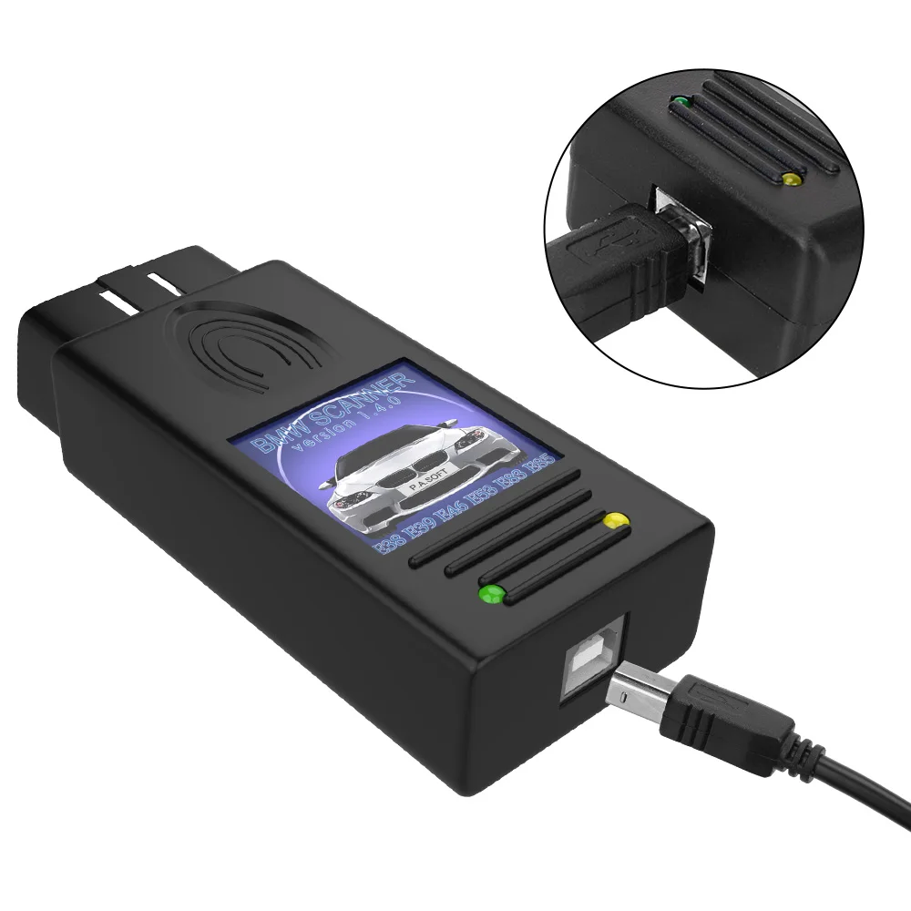 Car Diagnostic Scanner For Windows XP For BMW Scanner 1.4.0 Multi-Function Unlock Version USB Diagnostic Interface