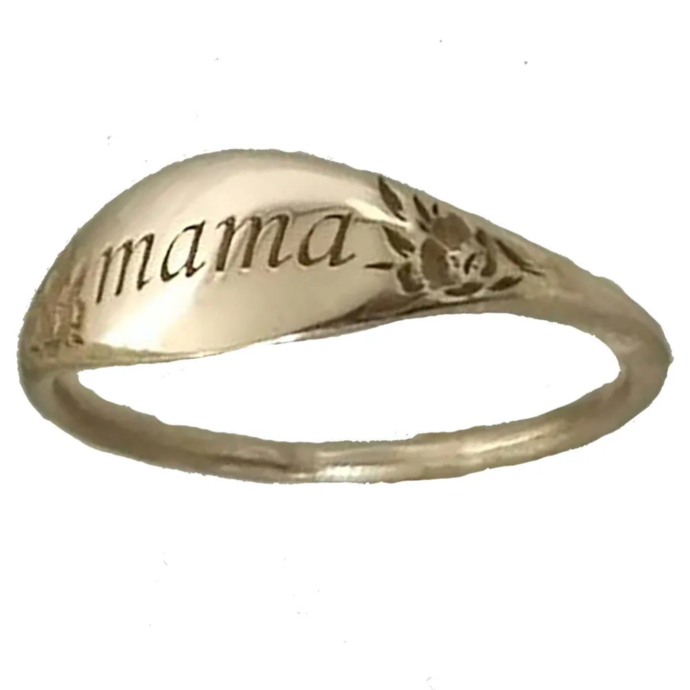 Mama Rings for Mother\'s Day Gift Simple Lettering Statement Ring Woman Finger Jewelry Mother and Kids Rings Accessories