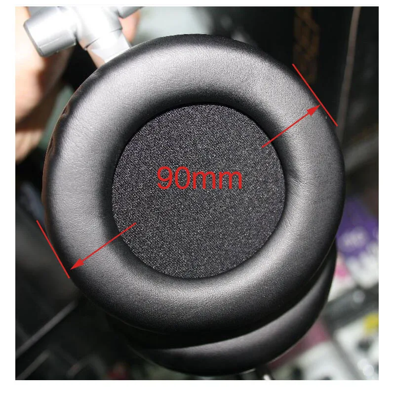 2 sztuk/para 90mm skórzane słuchawki piankowe zatyczki do uszu duże zatyczki do uszu słuchawki 9cm wkładki do uszu poduszki gąbka obejmuje porady dla sony MDR-V700DJ