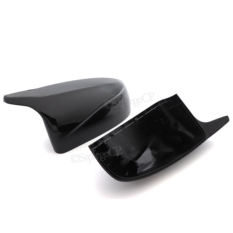 For BMW x5 E70 x6 E71 2008 2009-2013 car side wing carbon fiber pattern mirror cover rear view cover black high quality model view 3