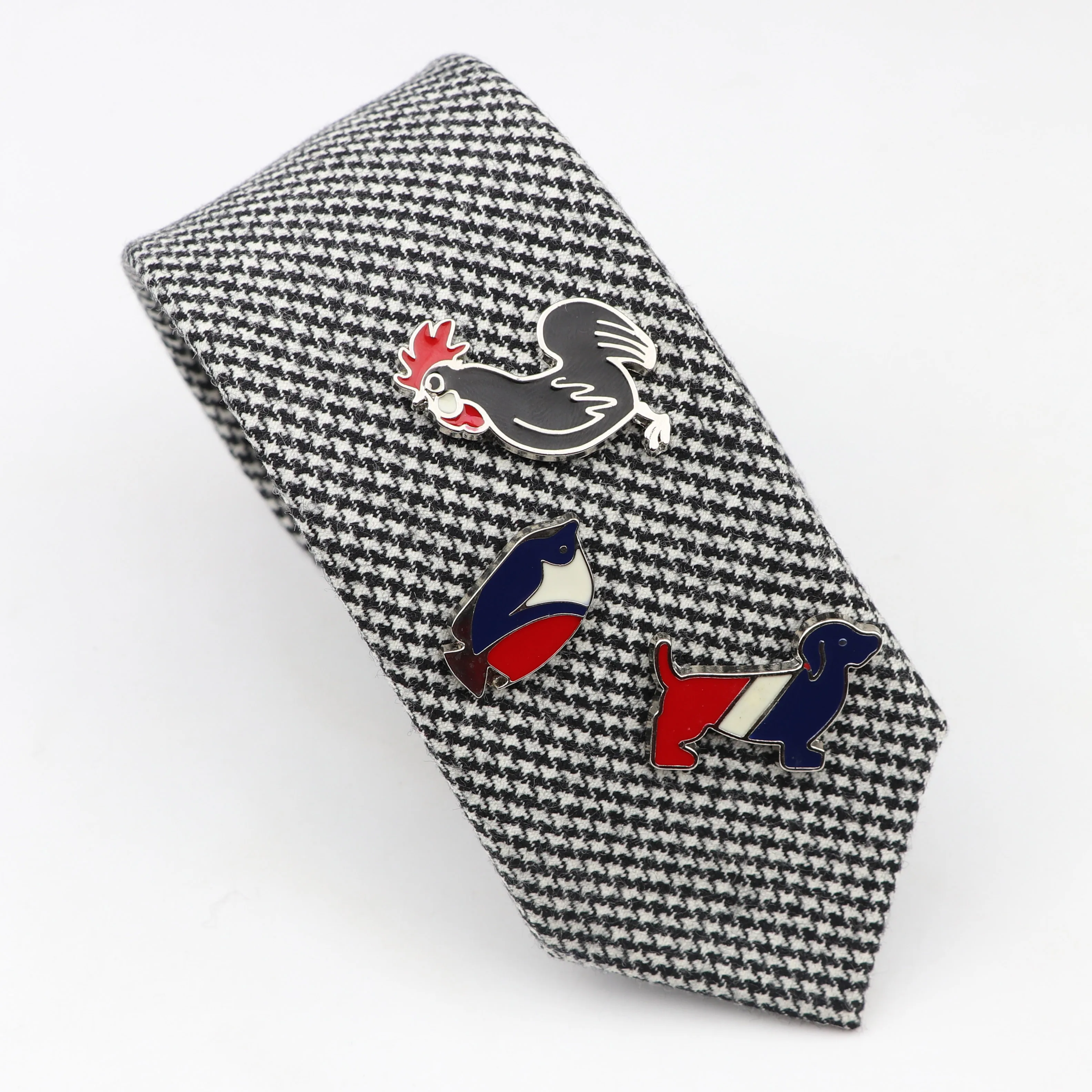 Animal Brooch Pins Collar Dog Cook Fish Suit Stick Breastpin Pin Men\'s Suit Dressup