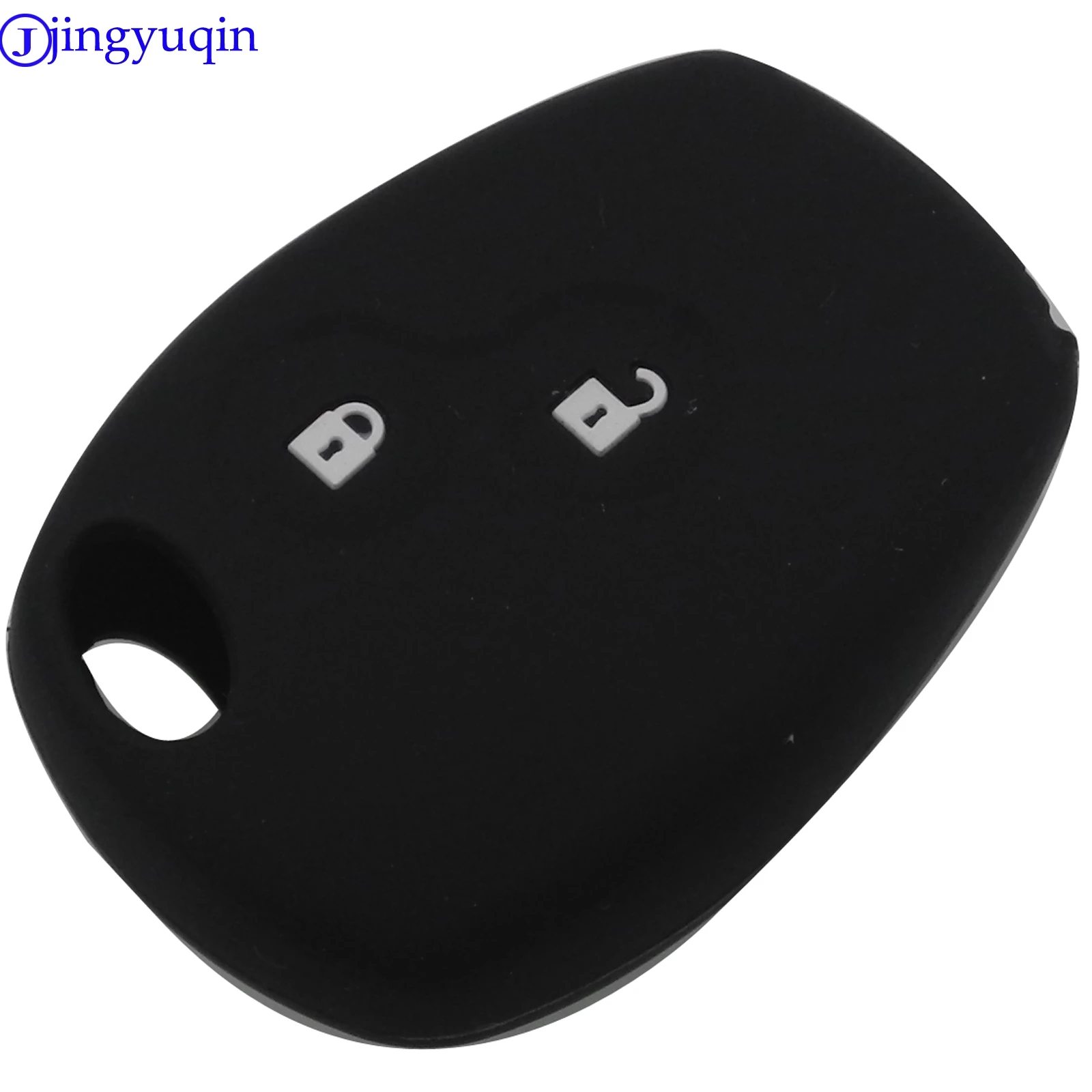 Jingyuqin-Funda de goma de silicona para llave de coche, 2 botones, mando a distancia, para Renault, Kangoo, DACIA, Scenic, Megane, Sandero, Captur,