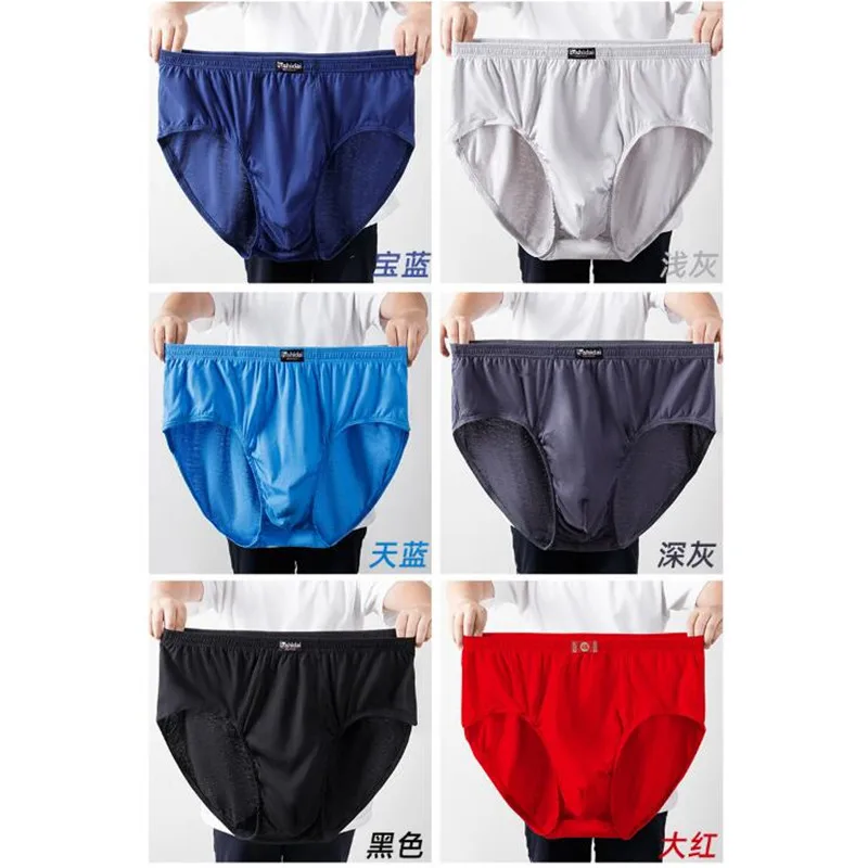 3Pcs Big Size Briefs Large Underwear For Men Underpants Cotton Breathable Panties Undies Knickers XL 2XL 3XL 4XL 5XL 6XL 7XL 8XL