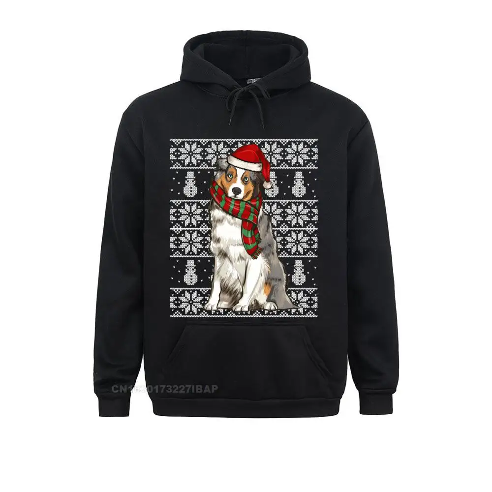 

Santa Hat Xmas Australian Shepherd Ugly Christmas Sweatshirt 2021 Discount Man Sweatshirts Custom Hoodies Outdoor Sportswears