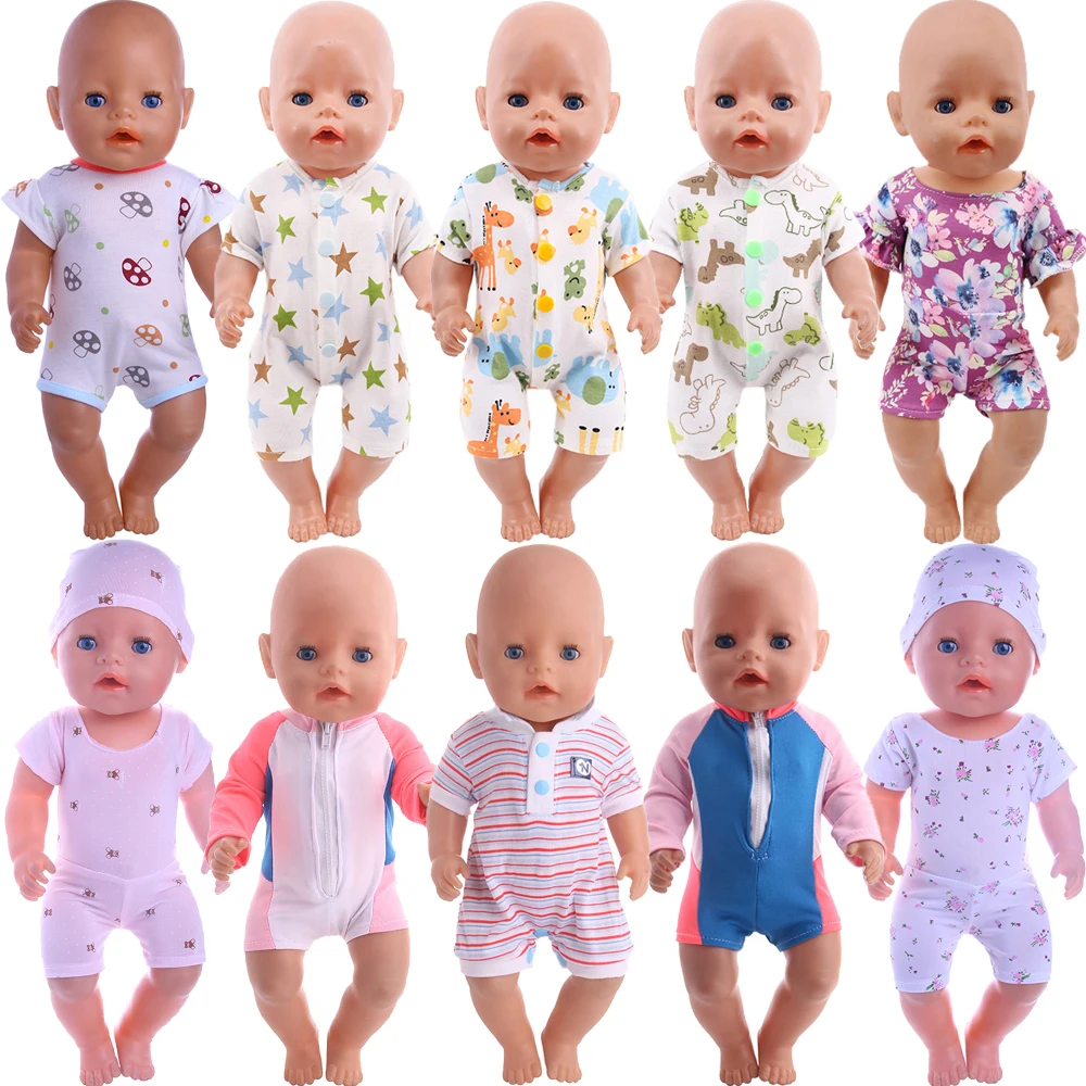 Doll Clothes Star/Giraffe Print For 18Inch American Doll Girls&43 Cm New Baby Reborn Clothes Our Generation Baby Girl's Toy Gift