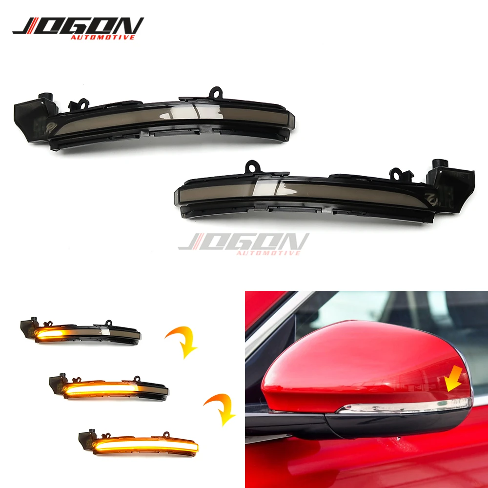 

For Jaguar XE XF XJ F-Type XK XKR I-Pace X250 X260 LED Dynamic Turn Signal Light Lamp Side Mirror Sequential Blinker Indicator